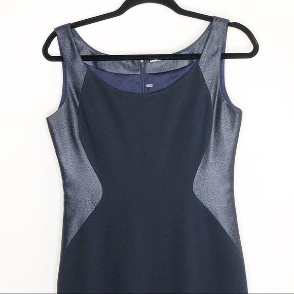 Elie Tahari Navy Blue Sheath Dress - Picture 3 of 6